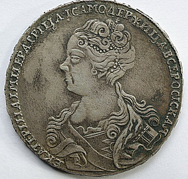 银,圣凯瑟琳,艺术家,俄罗斯,硬币