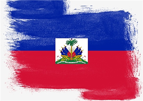 旗帜,海地,涂绘,画刷