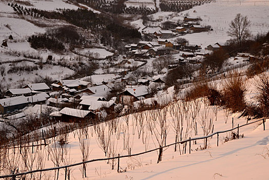 冬季吉林雪村-松岭美景如画