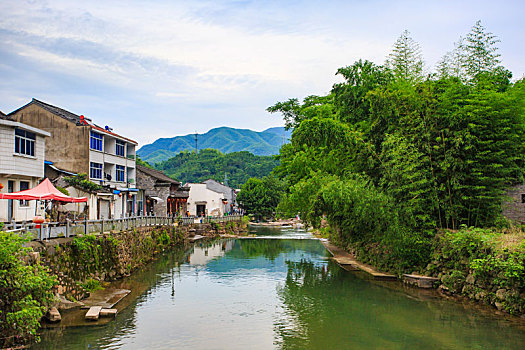 小溪,流水,山泉,村庄,山村