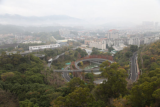 冬季,福建,福州,福道,城市,森林,步道,建筑大奖,钢架镂空,格栅板