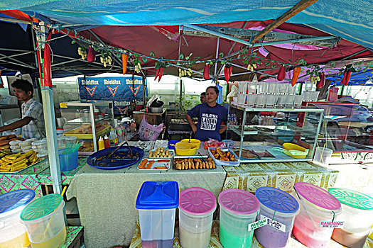 malaysia,borneo,sandakan,street,food,vendor