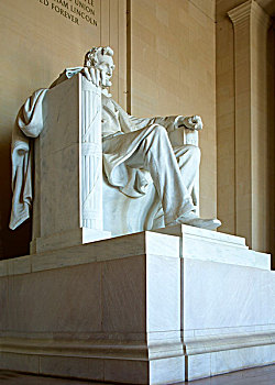 林肯纪念堂林肯塑像