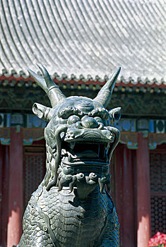 北京颐和园石兽