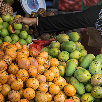 户外,水果,市场,乡村,巴厘岛,印度尼西亚