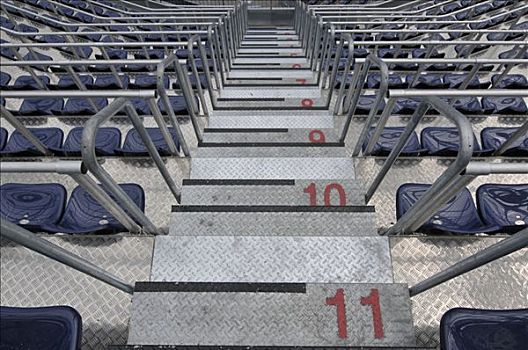排,座椅,大看台,红色,欧锦赛,足球场,2008欧洲杯,场所,萨尔茨堡,奥地利,欧洲