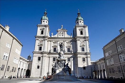 大教堂,柱子,萨尔茨堡,奥地利,欧洲