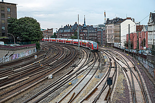 铁路,汉堡市,德国