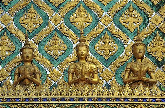 玉佛寺,大皇宫,曼谷,泰国,东南亚,亚洲