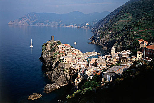 意大利,维纳扎,利古里亚,五渔村,风景,大幅,尺寸