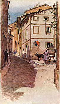 马略卡,街景,20世纪,艺术家