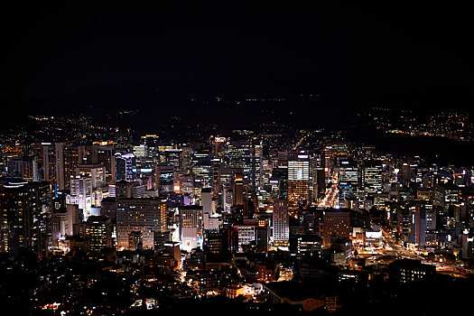 城市,夜晚,首尔,韩国