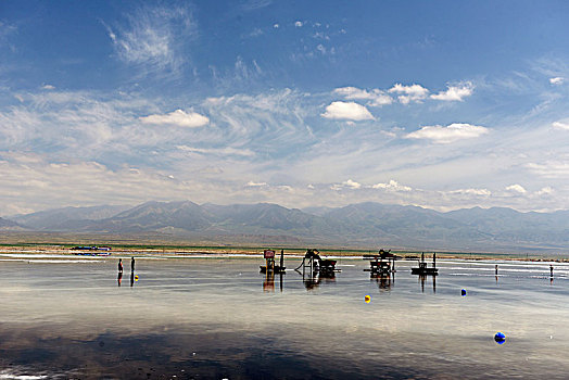 茶卡盐湖景风光