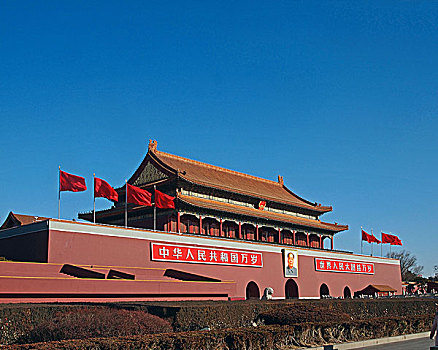 中国北京天安门城楼