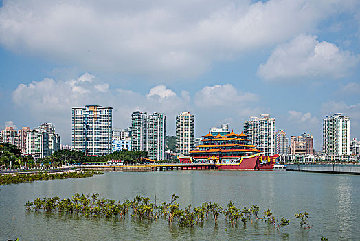 珠海野狸岛海韵情侣路海湾