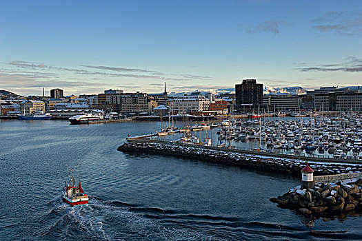城市,港口,挪威