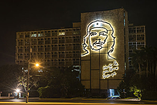 夜晚,哈瓦那,古巴