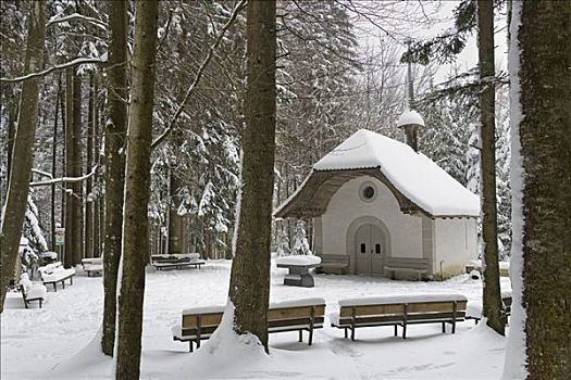 小,小教堂,弗里堡,瑞士