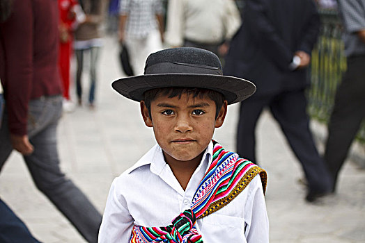 秘鲁,节日,玫瑰,利马,男孩,传统服装