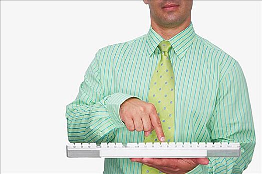 腰部,商务人士,电脑键盘