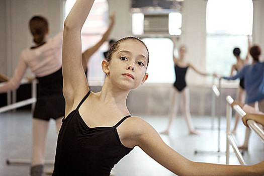 女孩,芭蕾舞课