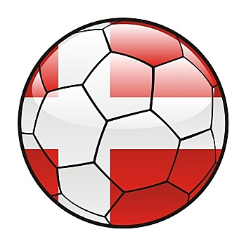 丹麦,旗帜,足球