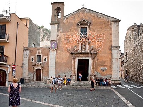 教堂,圣凯萨琳,陶尔米纳,西西里