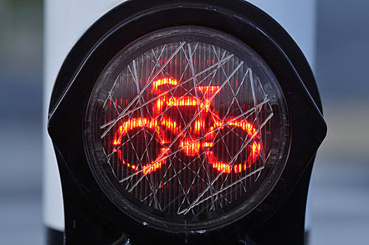 红色,自行车道,灯,阿姆斯特丹,荷兰