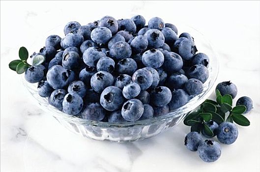 碗,蓝莓