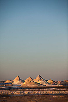 岩石构造,白沙漠,利比亚沙漠,埃及