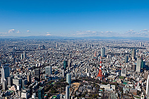 山,富士山,东京塔