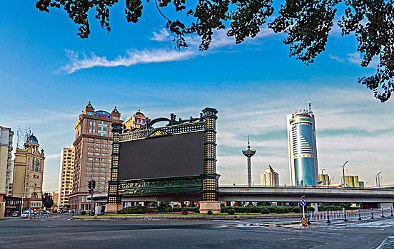 黑龙江省哈尔滨市街道商厦景观