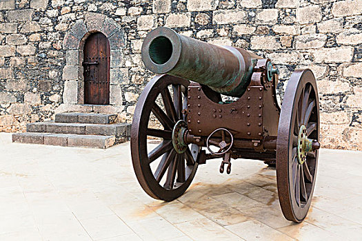 大炮,兰索罗特岛,加纳利群岛,西班牙