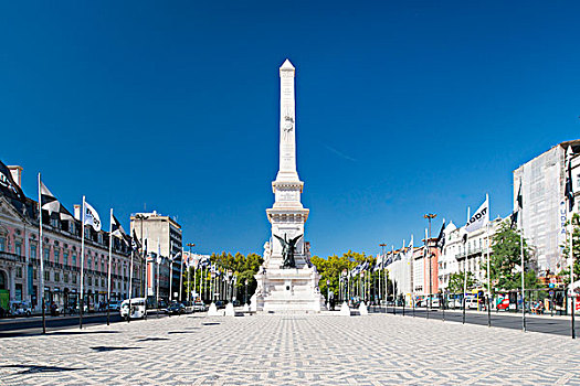 方尖塔,纪念建筑,广场,结束,自由,道路,晴天,里斯本,葡萄牙