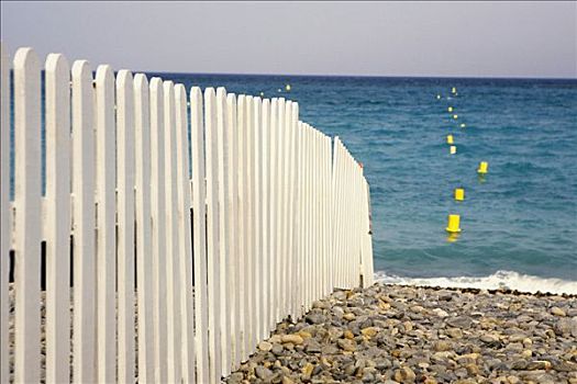 栅栏,海滩