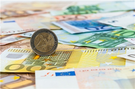 背景,欧元,货币,硬币
