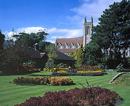 英格兰,教堂,花园