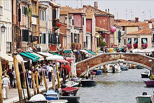船,运河,慕拉诺,威尼斯,威尼托,意大利