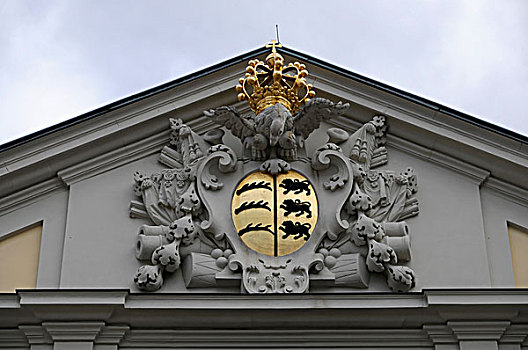 盾徽,手臂,巴登符腾堡,路德维希堡,城堡,德国,欧洲