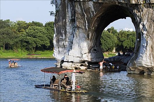 中国,广西,桂林,游客,石头