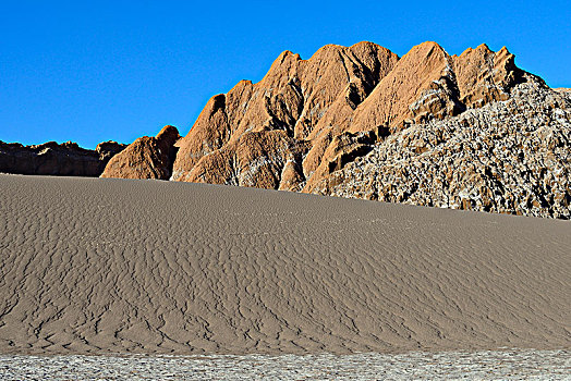 沙丘,石头,山谷,月亮,佩特罗,阿塔卡马沙漠,安托法加斯塔,智利,南美