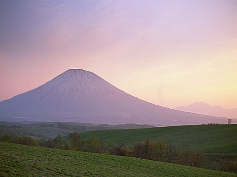 山,黄昏