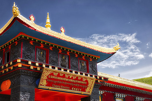 寺院,四川,中国