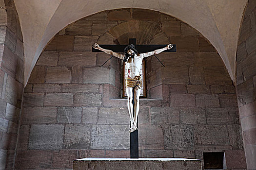 耶稣十字架,小教堂,纽伦堡,城堡,中间,弗兰克尼亚,巴伐利亚,德国,欧洲