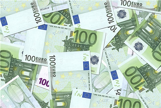 100欧元,钞票,纹理