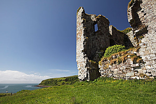 遗址,城堡,丁格尔半岛,芒斯特,区域,凯瑞郡,爱尔兰