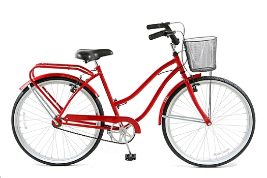 红色,自行车
