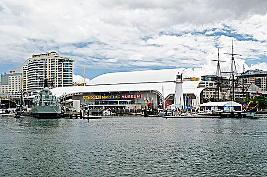船,博物馆,达令港,悉尼,澳大利亚
