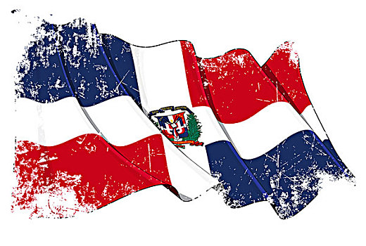 多米尼加共和国,旗帜,低劣
