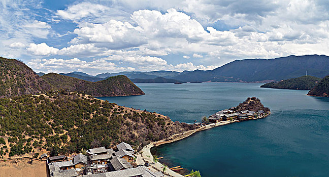 泸沽湖落水村景观